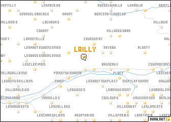 map of Lailly