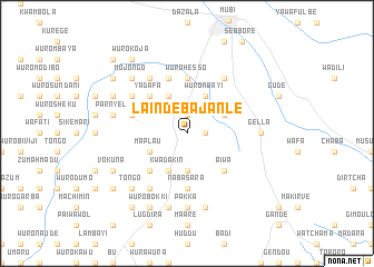 map of Lainde Bajanle