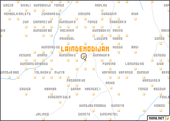 map of Lainde Modijam