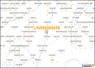 map of Lainde Wudere