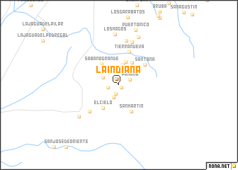 map of La Indiana