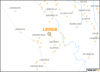 map of La India