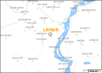 map of La India