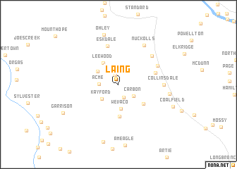 map of Laing