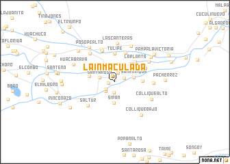 map of La Inmaculada