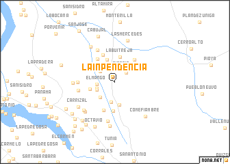 map of La Inpendéncia