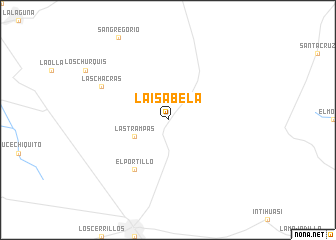 map of La Isabela