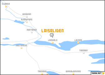 map of Laisaliden