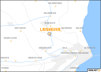 map of Laishevka
