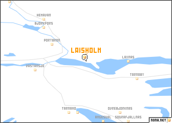 map of Laisholm