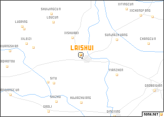 map of Laishui