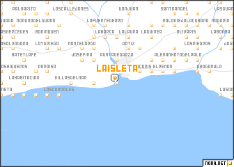 map of La Isleta