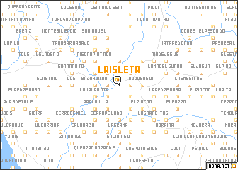 map of La Isleta