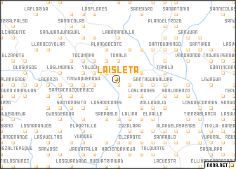 map of La Isleta