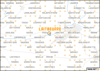 map of Lait Beurré
