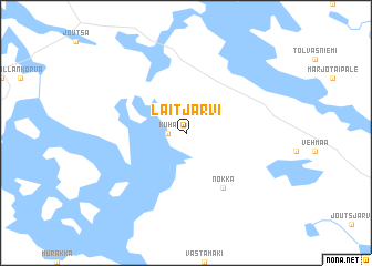 map of Laitjärvi