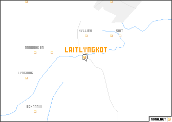 map of Lāitlyngkot