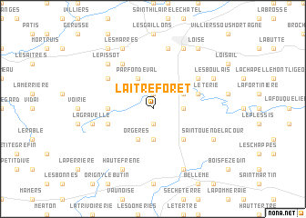 map of LʼAître Forêt