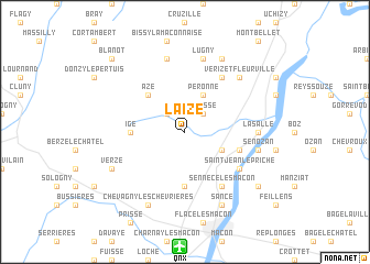 map of Laizé