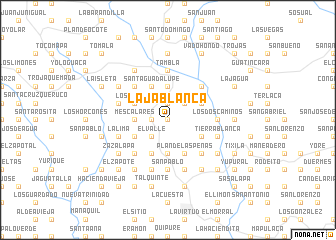 map of Laja Blanca