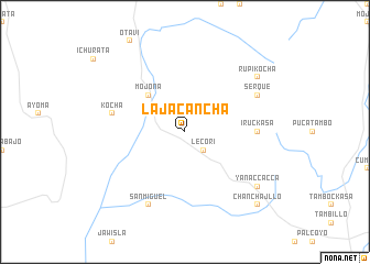 map of Laja Cancha