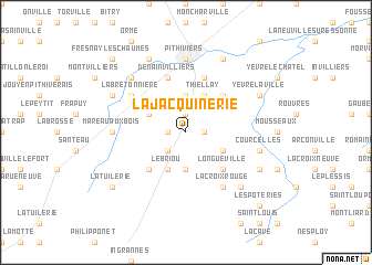 map of La Jacquinerie