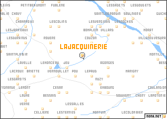 map of La Jacquinerie