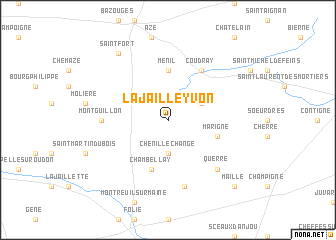 map of La Jaille-Yvon