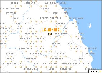 map of Lajamina