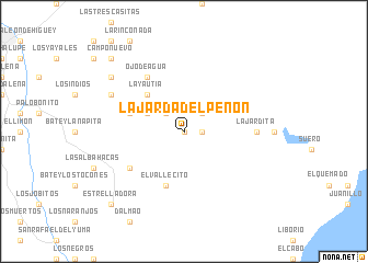 map of La Jarda del Peñón