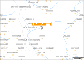 map of La Jarjatte