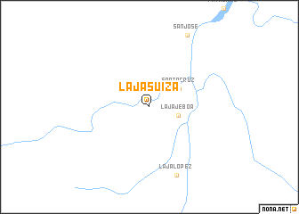 map of Laja Suiza