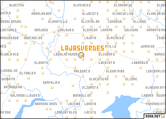 map of Lajas Verdes