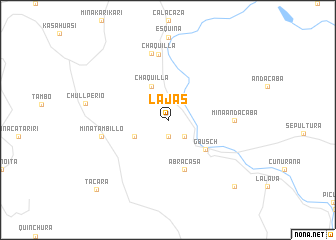 map of Lajas