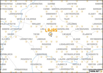 map of Lajas