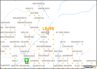 map of Lajas