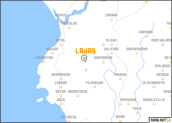 map of Lajas