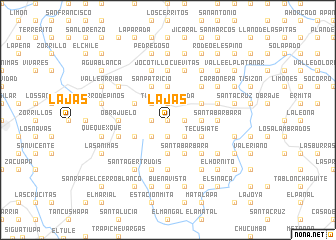 map of Lajas