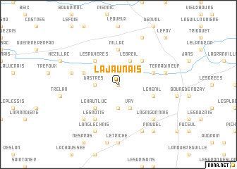 map of La Jaunais