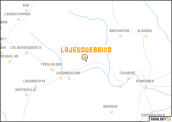 map of Lajedo de Baixo