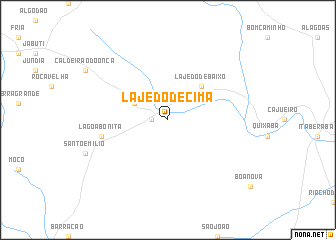 map of Lajedo de Cima