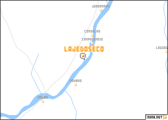 map of Lajedo Sêco