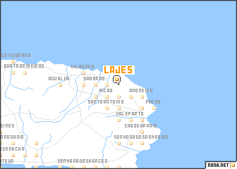 map of Lajes