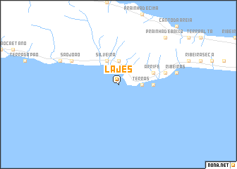 map of Lajes