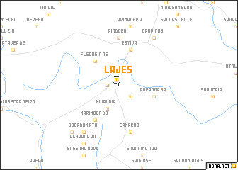 map of Lajes
