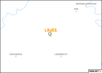 map of Lajes