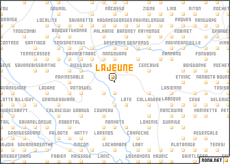 map of La Jeune