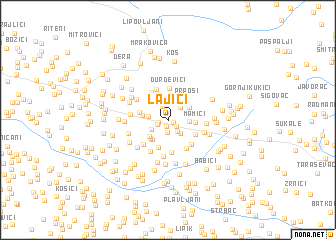 map of Lajići