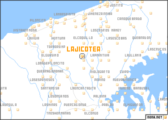 map of La Jicotea