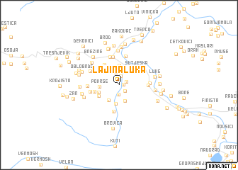 map of Lajina Luka